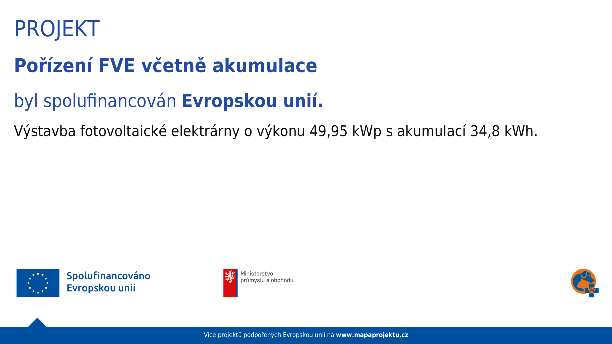 Povinná publicita projektu FVE